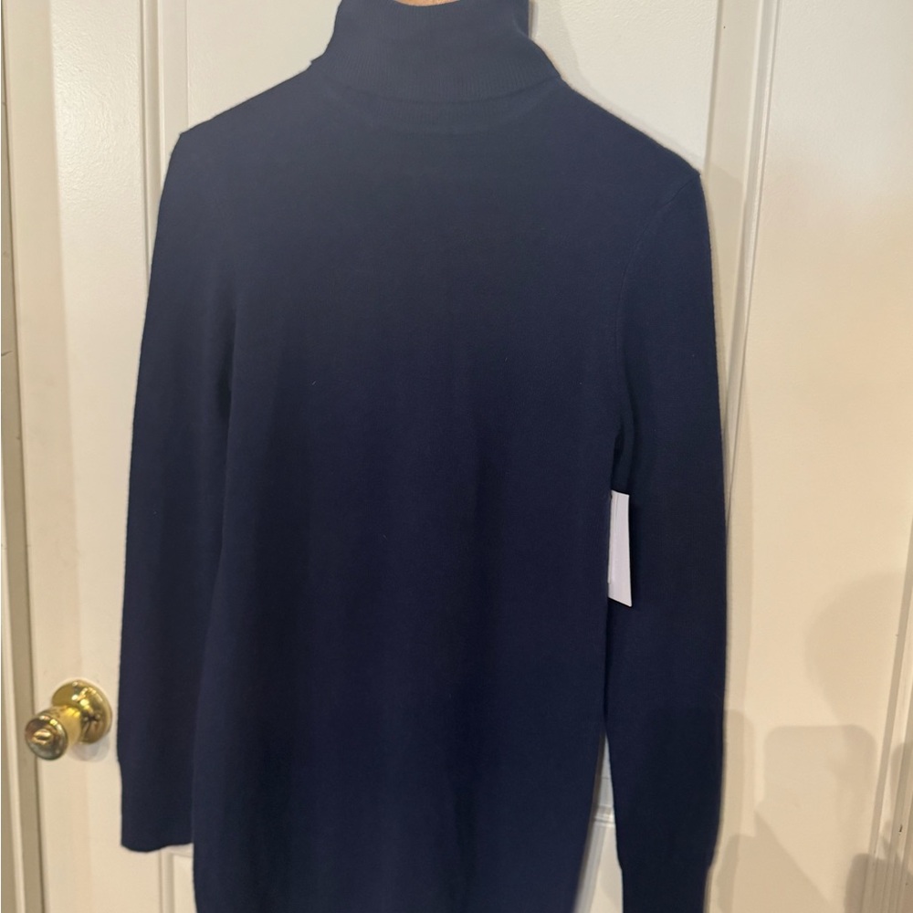Equipment Blue Long Sleeve Dress